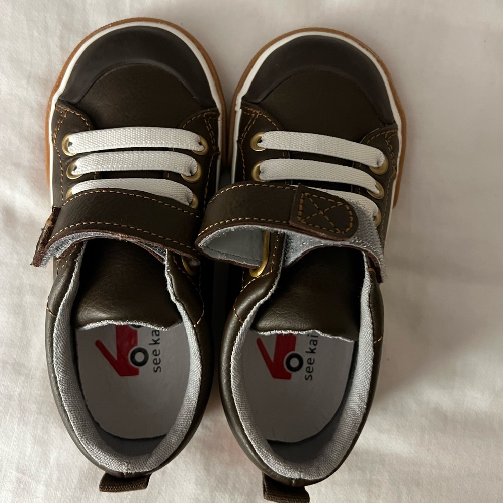 barely worn See Kai Run leather sneakers size 9.5 little kid/toddler.